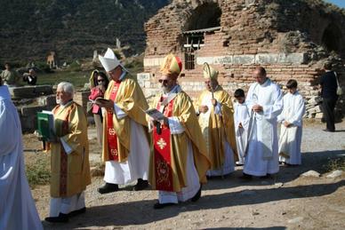 The annual Theotokos Mass, held in October each year to commemorate the Council of Ephesus of 431 A.D., attended by several bishops and archbishops