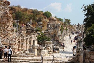 Ephesus, Turkey - Curetes Street View