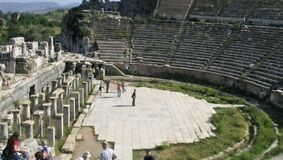 Ephesus Theatre Stage - Selcuk, Ephesus, Turkey